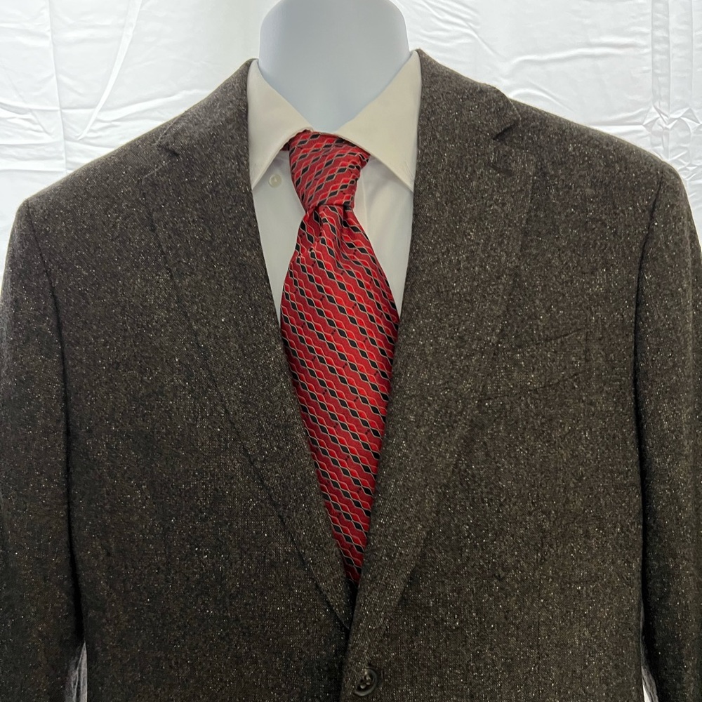 banana republic mens blazer Sport Coat Jacket Dark Gray 42R Wool